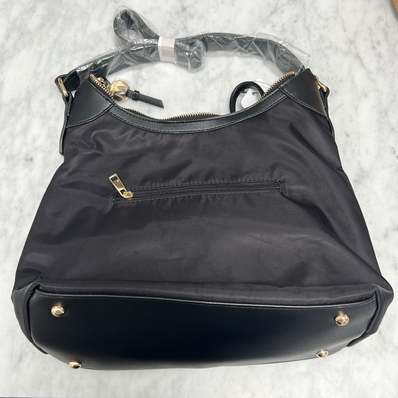 MKF COLLECTION • Black Harper Nylon Shoulder Bag Purse & Wallet Set - Picture 6 of 8